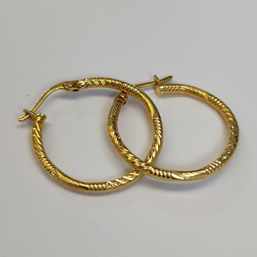 ARRACADAS PAR ORO 14 K 2 GRMS (SEMINUEVO)