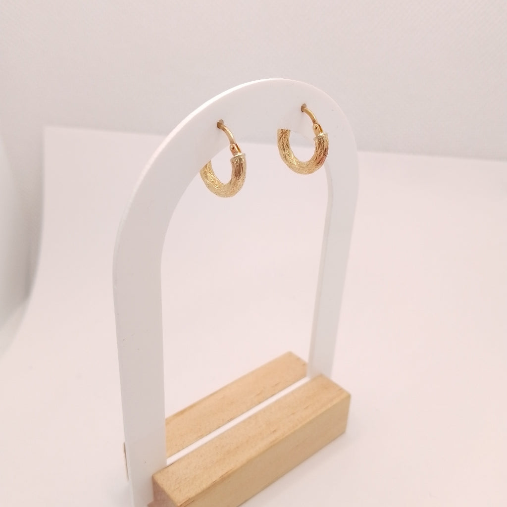 ARETES PAR ORO 14 K 1 GRMS (SEMINUEVO)