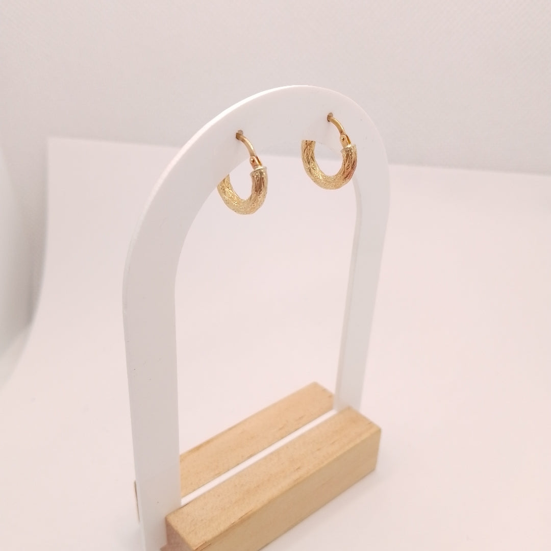 ARETES PAR ORO 14 K 1 GRMS (SEMINUEVO)
