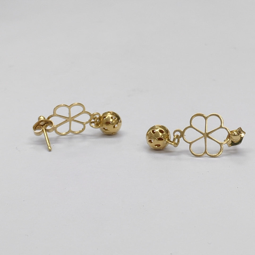 BROQUELES PAR ORO 14 K 1,90 GRMS (SEMINUEVO)