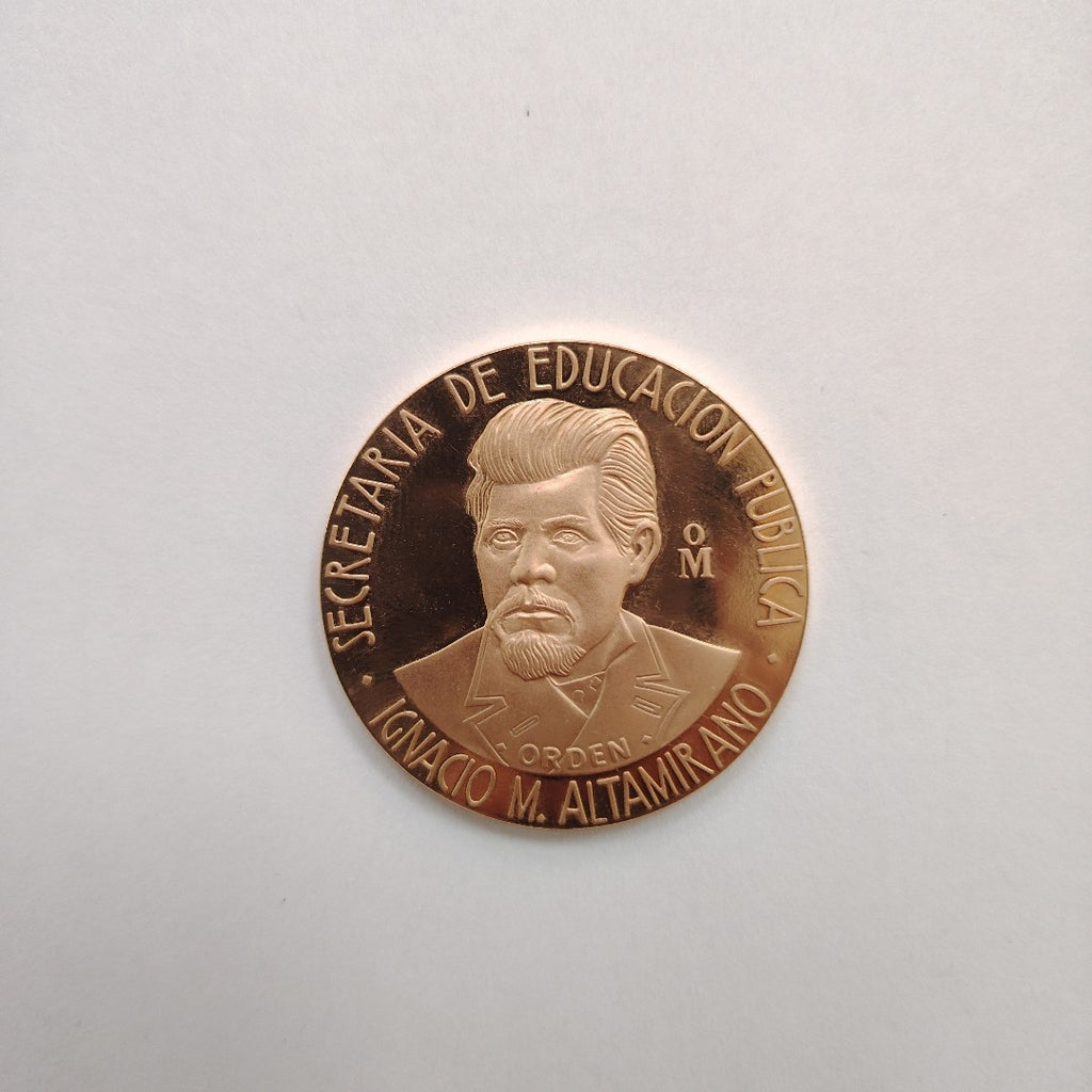 MEDALLA CONMEMORATIVA ORO 21 K 41.9 GRMS (SEMINUEVO)