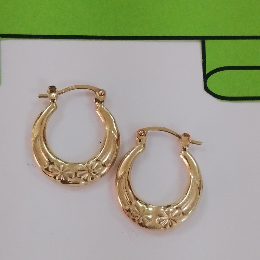 ARRACADAS PAR ORO 10 K 1,40 GRMS (SEMINUEVO)
