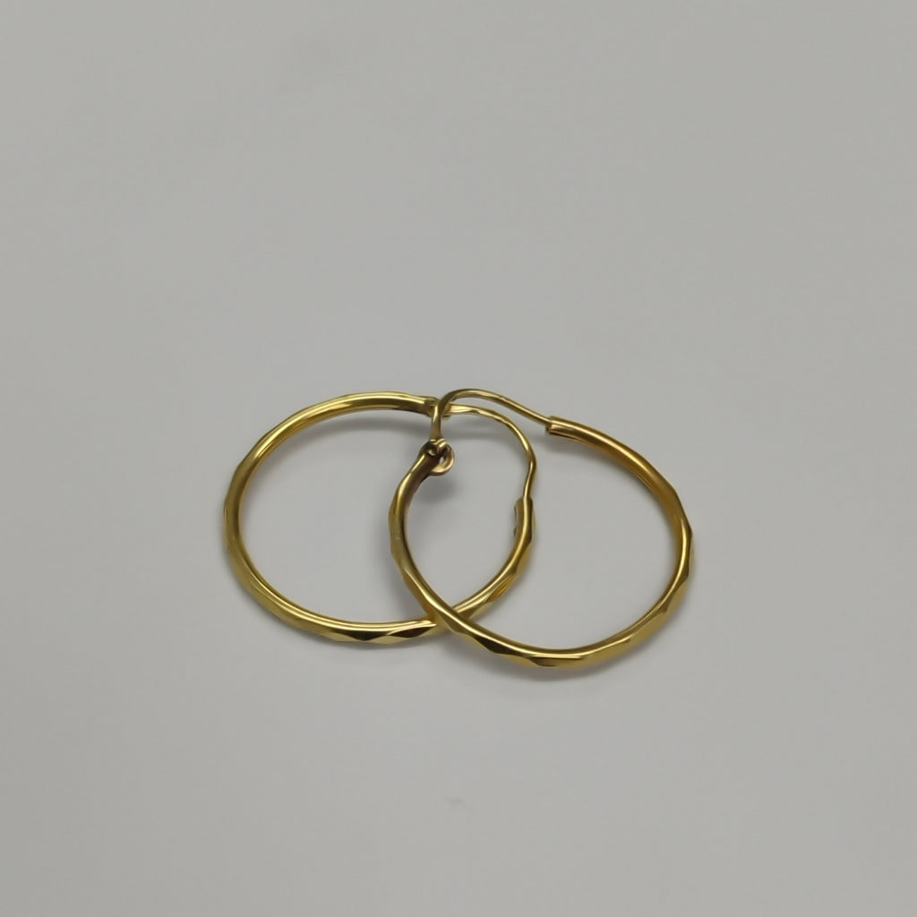 ARRACADAS PAR ORO 14 K 1.5 GRMS (SEMINUEVO)