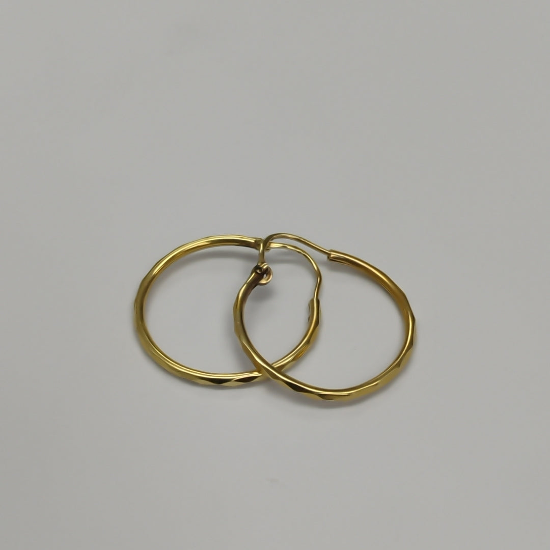 ARRACADAS PAR ORO 14 K 1.5 GRMS (SEMINUEVO)