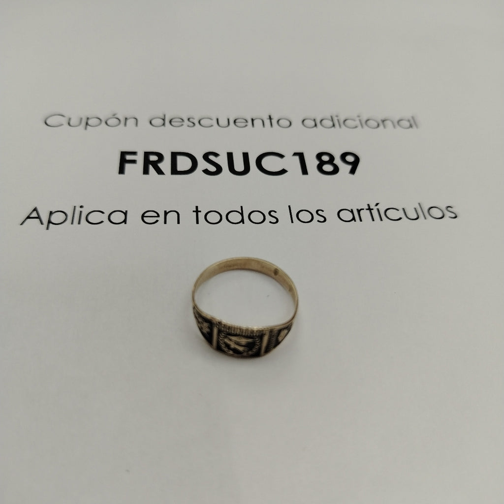 ANILLO DE GRADUACIÓN ORO 8 K 1.1 GRMS (SEMINUEVO)