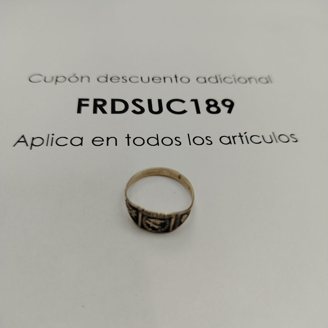 ANILLO DE GRADUACIÓN ORO 8 K 1.1 GRMS (SEMINUEVO)