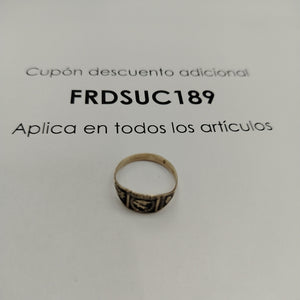 ANILLO DE GRADUACIÓN ORO 8 K 1.1 GRMS (SEMINUEVO)