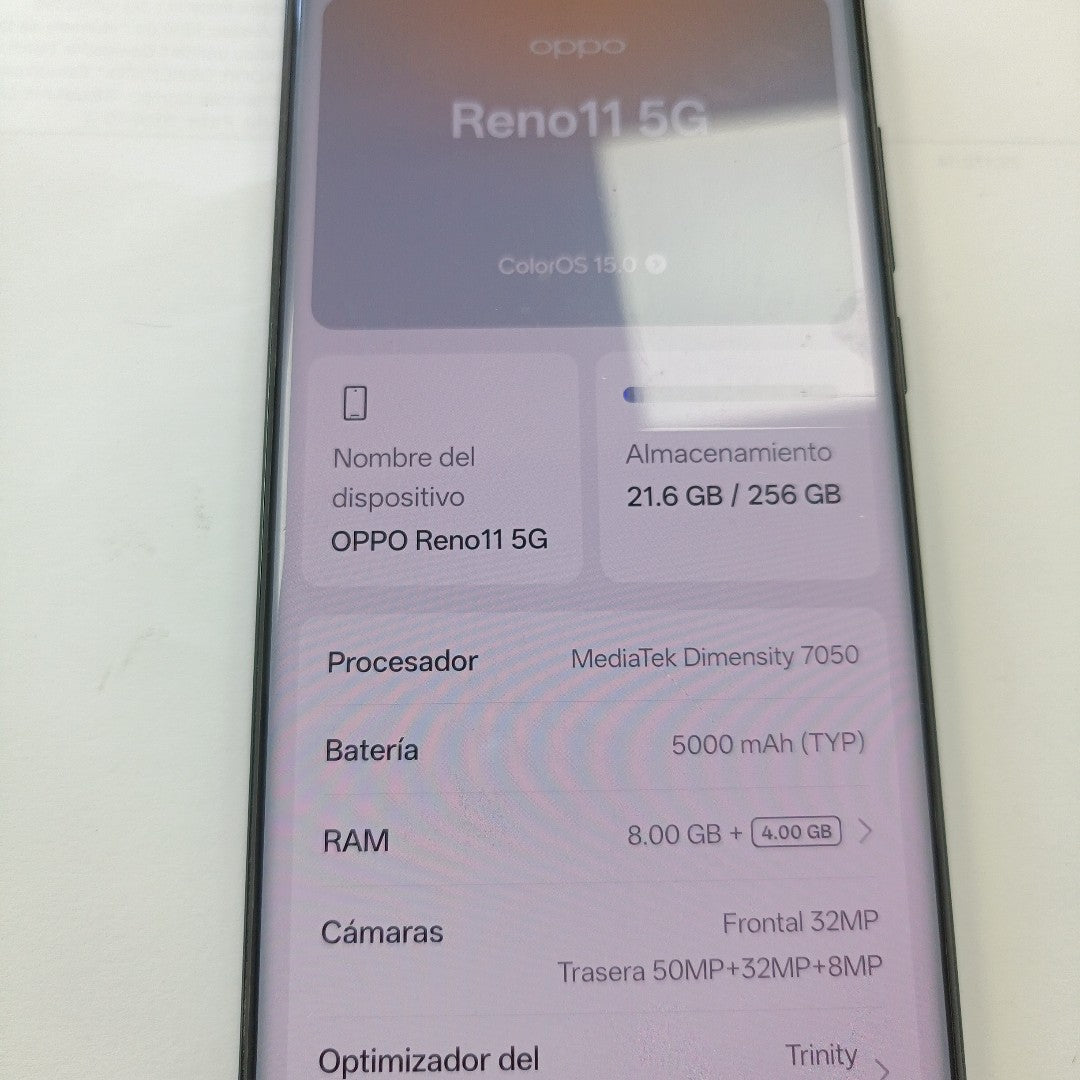 CELULAR OPPO RENO11 5G CPH2599 (2024) 256 GB 8 GB RAM (SEMINUEVO)