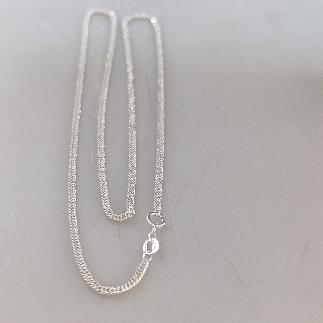 CADENA BARBADA PLATA .925 50 CM 4.22 GR (NUEVO)