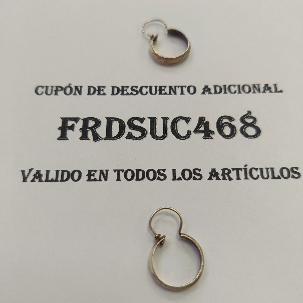 ARRACADAS PAR ORO 10 K 1.5 GRMS (SEMINUEVO)