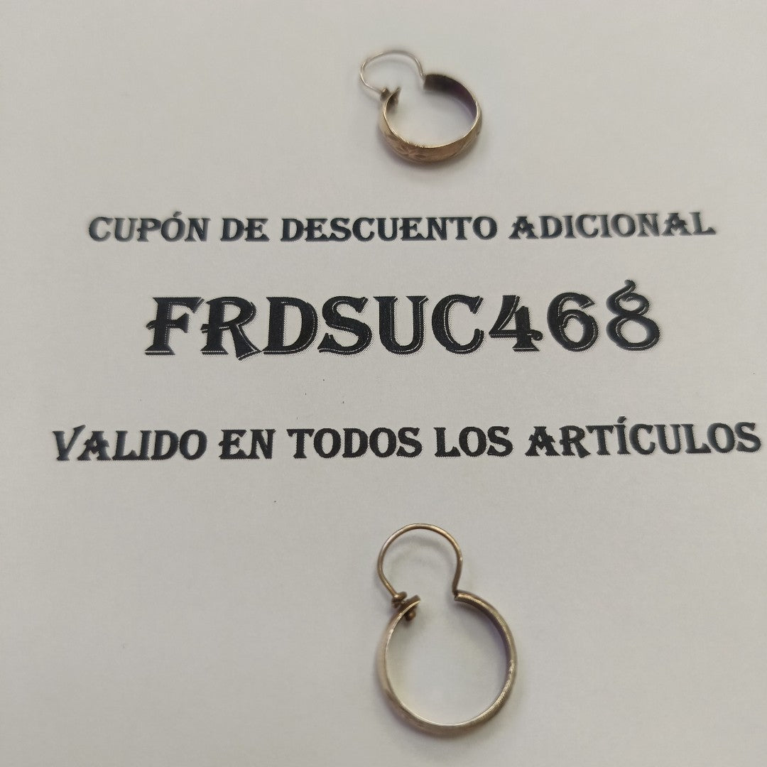 ARRACADAS PAR ORO 10 K 1.5 GRMS (SEMINUEVO)