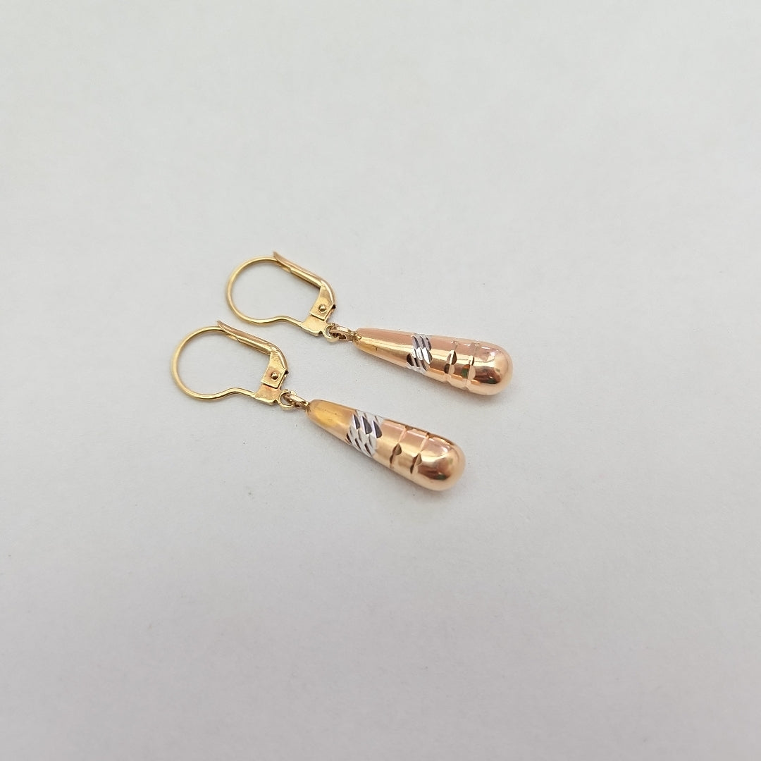 ARETES PAR ORO 14 K 3.2 GRMS (SEMINUEVO)