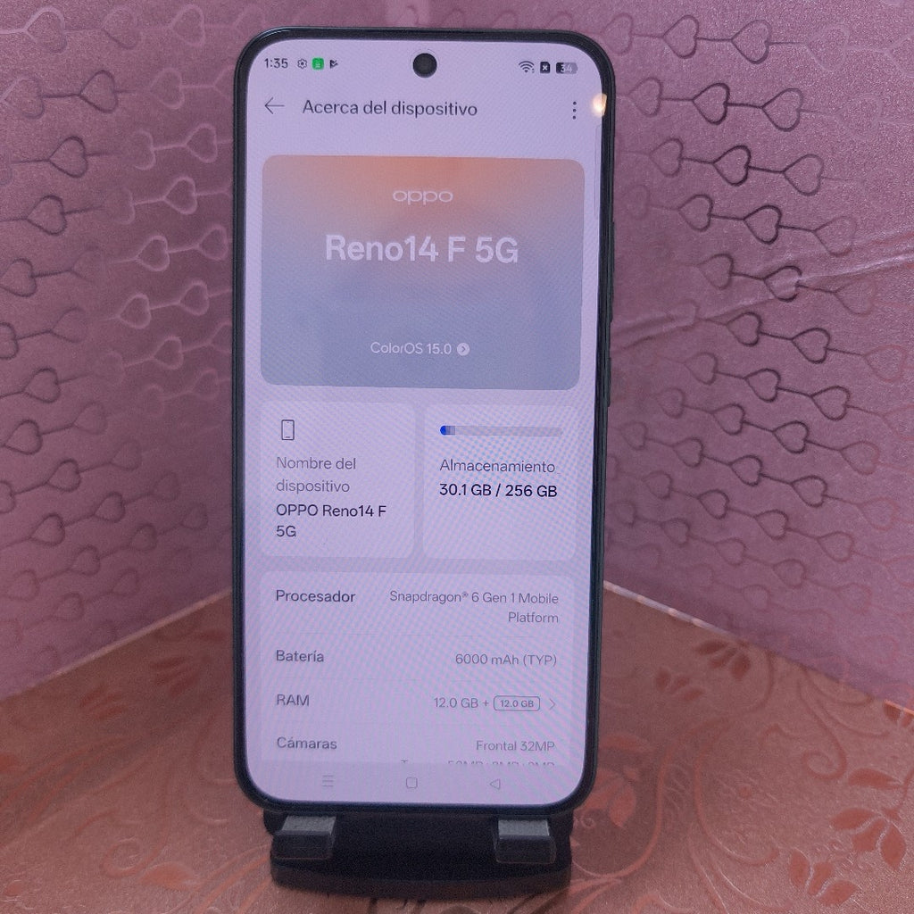 CELULAR OPPO RENO 14 F CPH2743 (2025) 256 GB 12 GB RAM (SEMINUEVO)