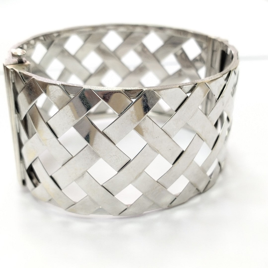 BRAZALETE ORO BLANCO 18 K 61 GRMS (SEMINUEVO)