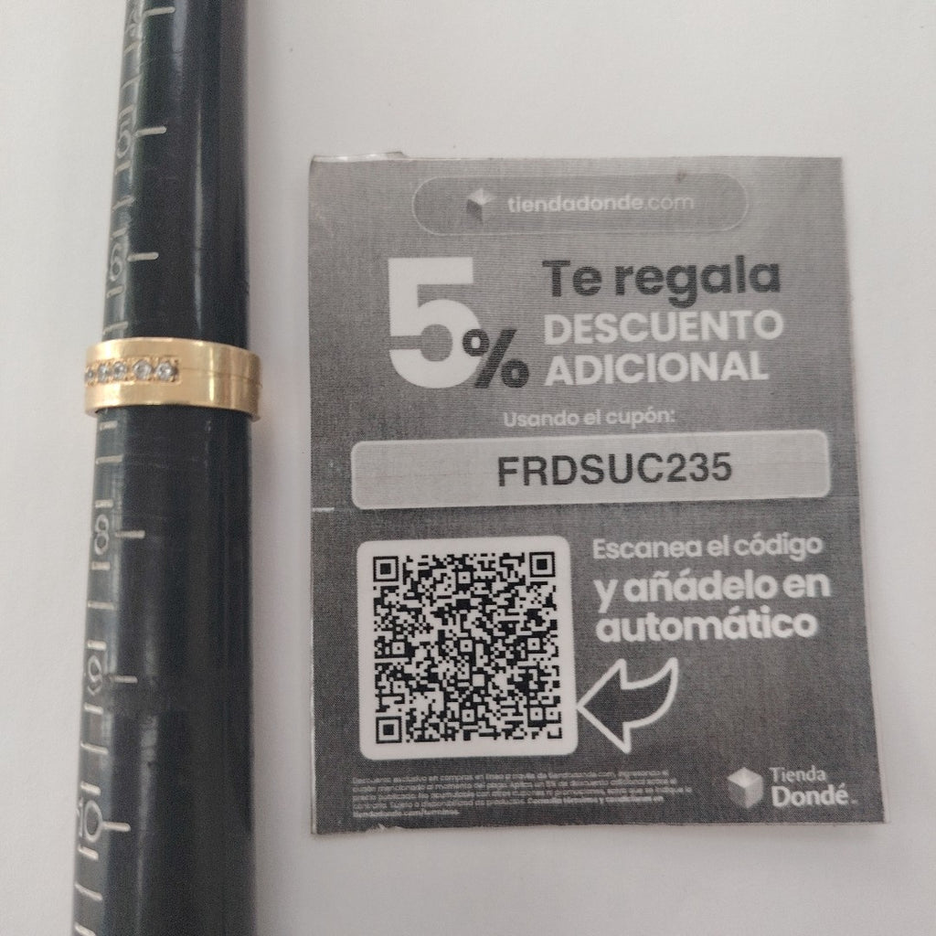 ARGOLLA ORO 18 K 6.8 GRMS (SEMINUEVO)