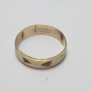ARGOLLA ORO, ORO COMBINADO 10 K 1.7 GRMS (SEMINUEVO)