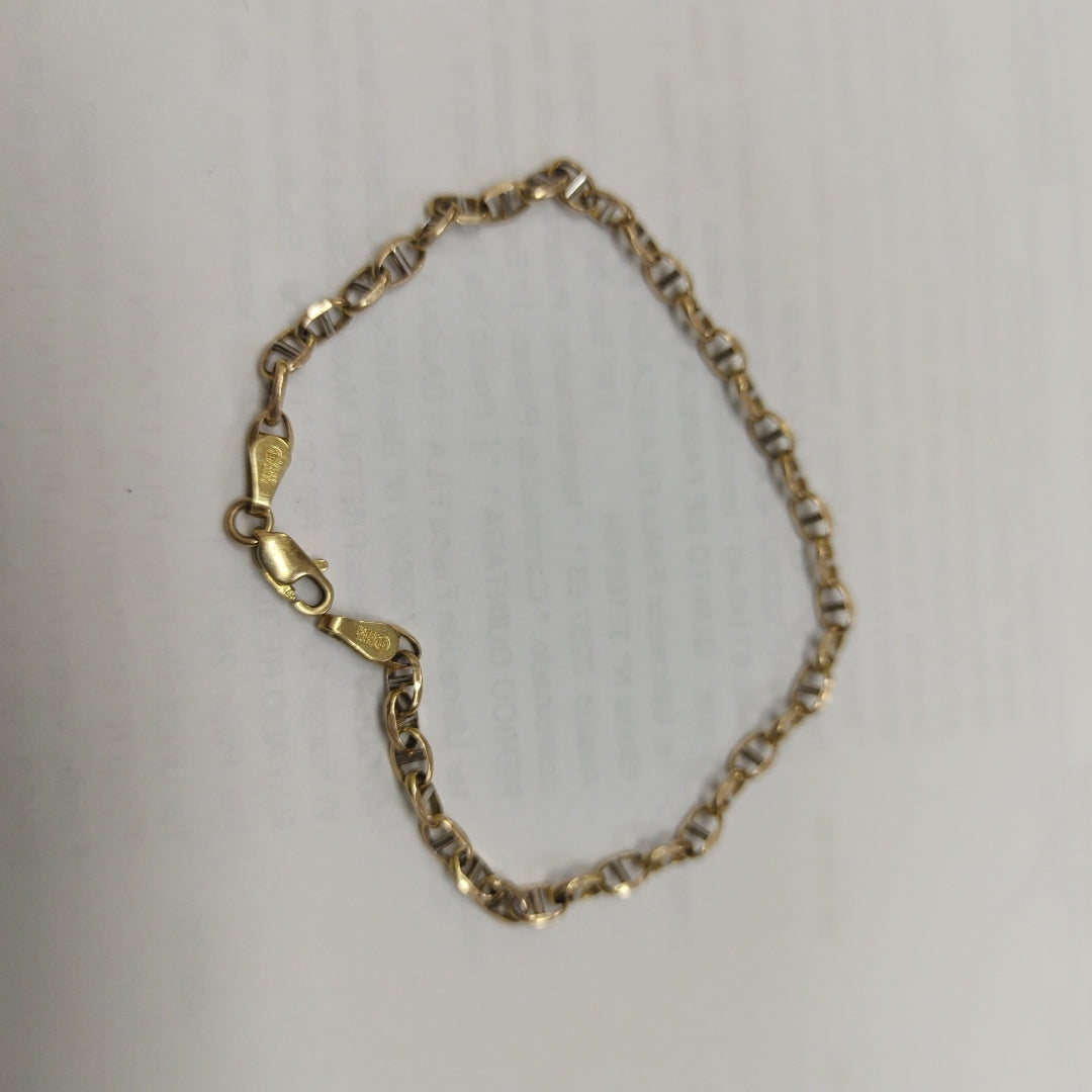 PULSERA ORO COMBINADO 14 K 1.5 GRMS (SEMINUEVO)