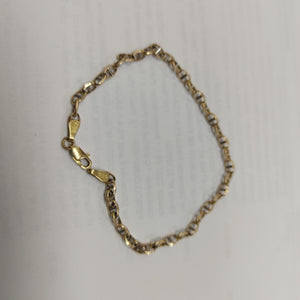 PULSERA ORO COMBINADO 14 K 1.5 GRMS (SEMINUEVO)