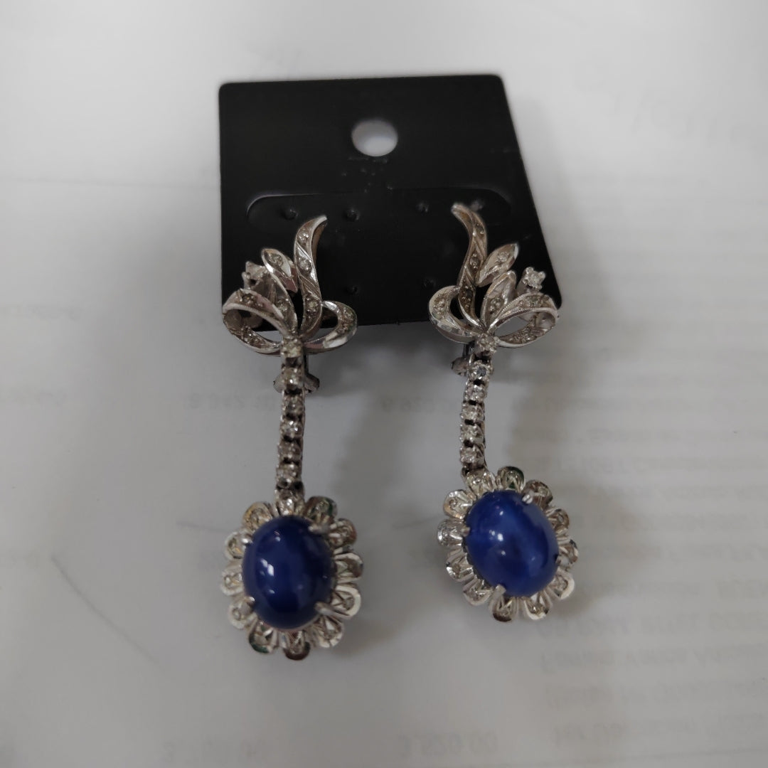 ARETES PAR ORO BLANCO 14 K 13.5 GRMS (SEMINUEVO)