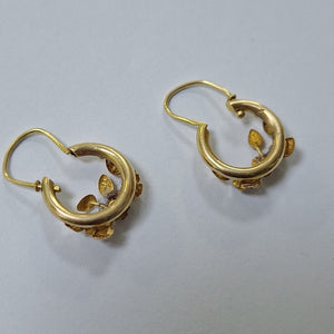 ARRACADAS PAR ORO 18 K 2.6 GRMS (SEMINUEVO)
