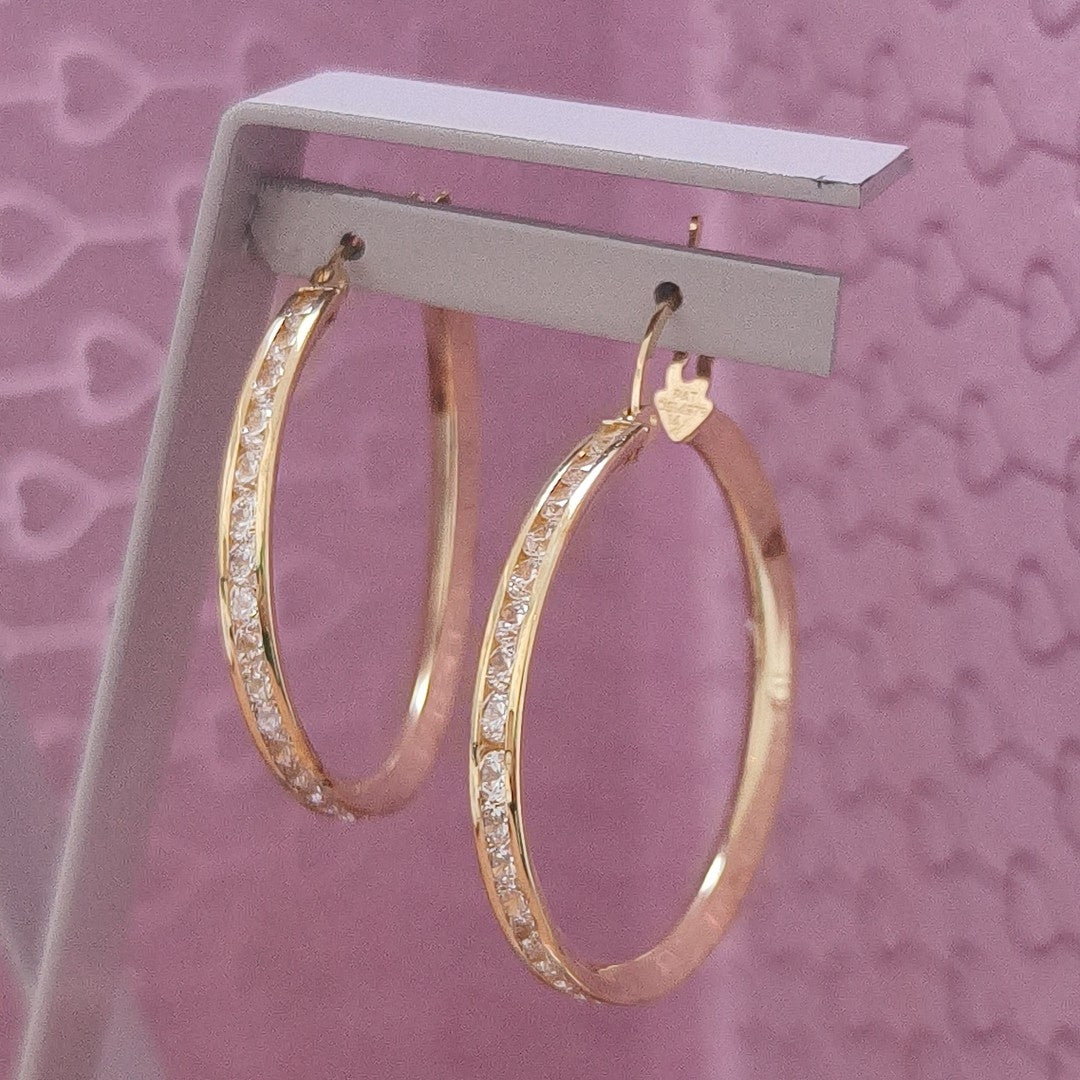 ARRACADAS PAR ORO 14 K 6 GRMS (SEMINUEVO)
