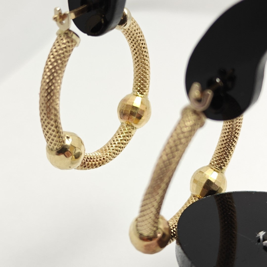 ARRACADAS PAR ORO 14 K 4.4 GRMS (SEMINUEVO)