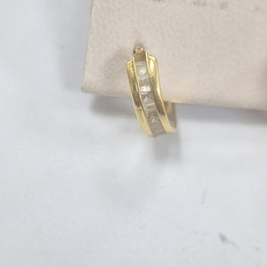 ARETES PAR ORO 14 K 1,20 GRMS (SEMINUEVO)