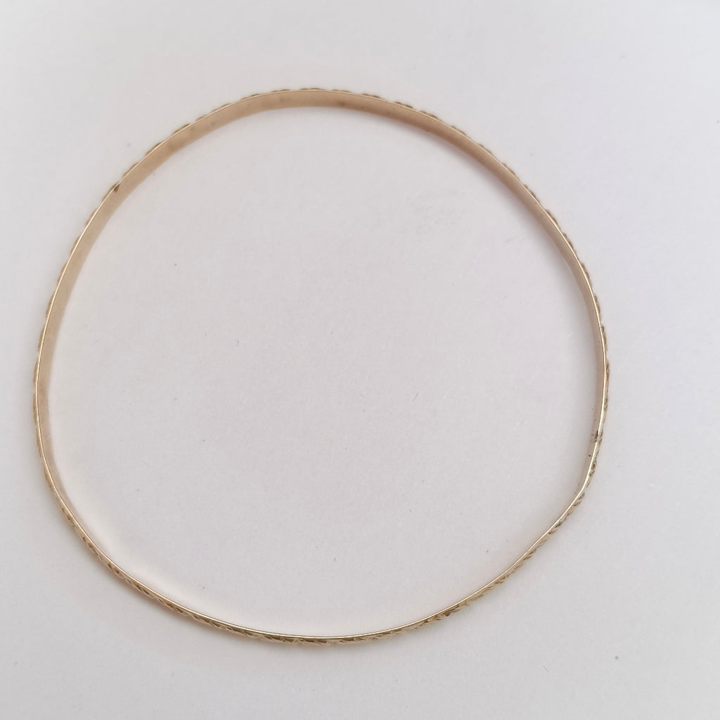 PULSERA RIGIDA ORO 8 K 5.5 GRMS (SEMINUEVO)