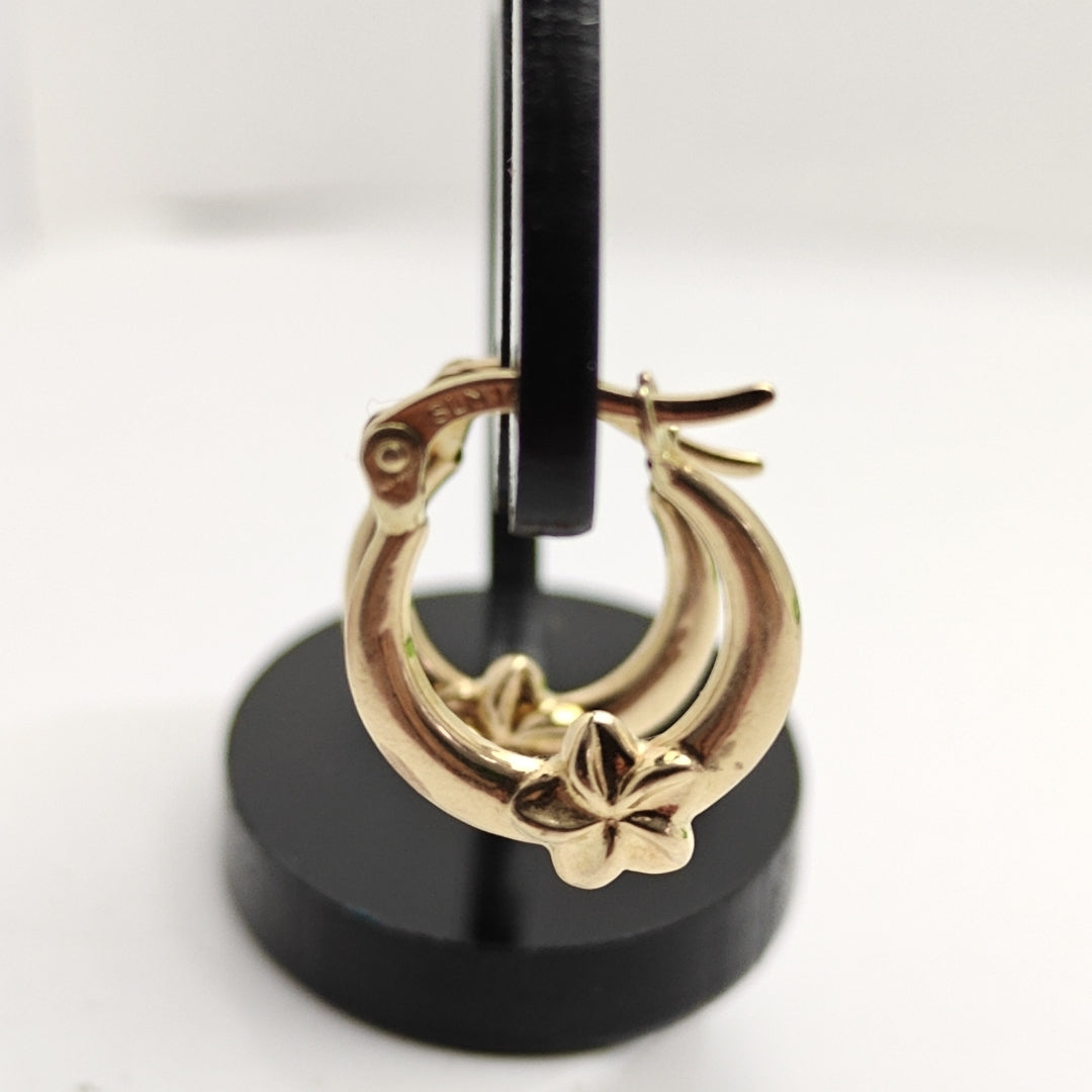 ARRACADAS PAR ORO 14 K 1,20 GRMS (SEMINUEVO)