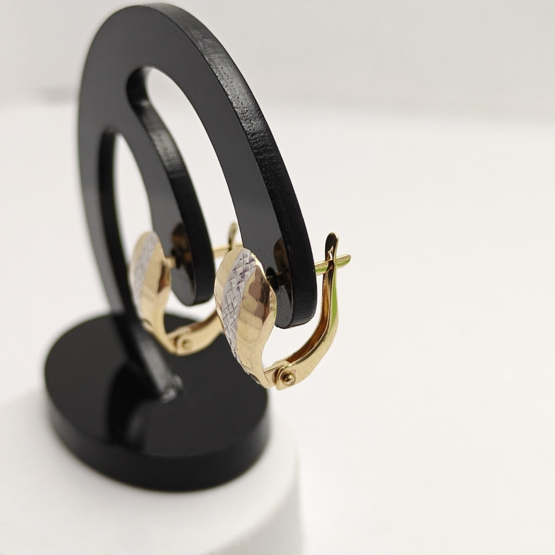 ARRACADAS PAR ORO 14 K 1,20 GRMS (SEMINUEVO)