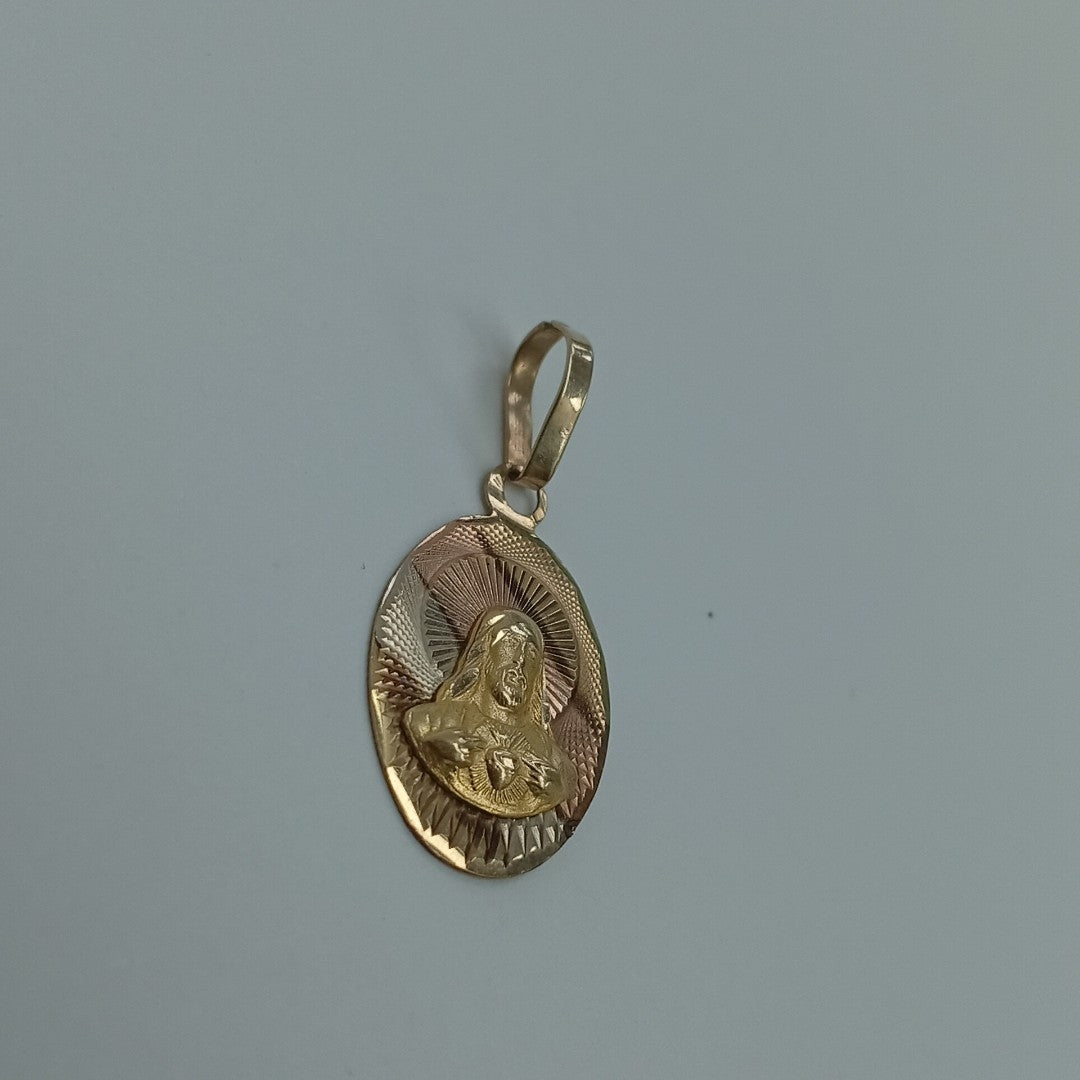 DIJE,MEDALLA RELIGIOSA ORO 10 K 1,10 GRMS (SEMINUEVO)