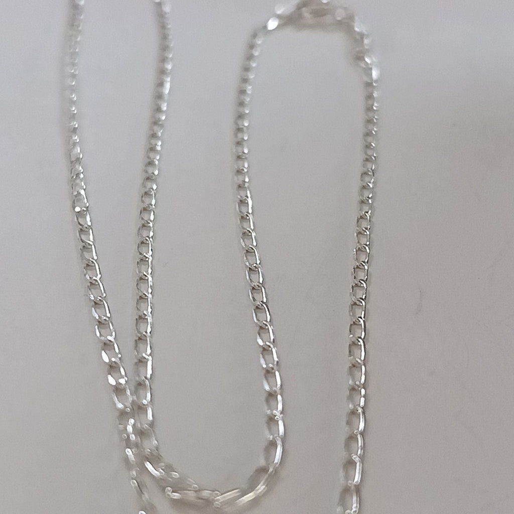 CADENA TEJIDO ESLABONES PLATA .925 60 CM 3 GR (NUEVO)
