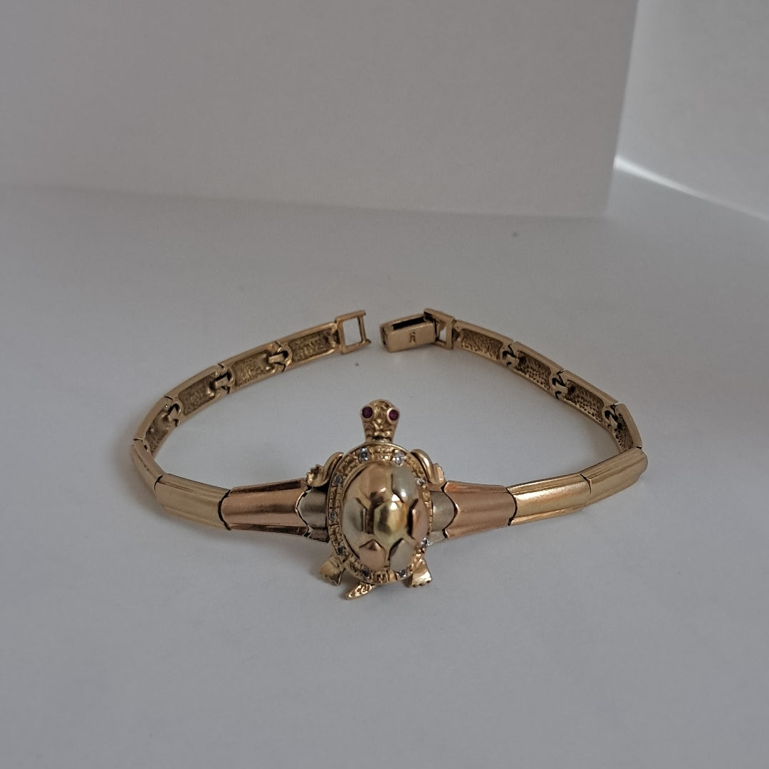 PULSERA ORO COMBINADO 14 K 19,30 GRMS (SEMINUEVO)