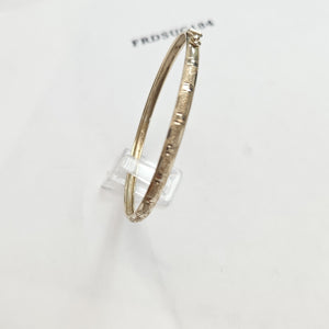 PULSERA RIGIDA ORO 14 K 3.9 GRMS (SEMINUEVO)