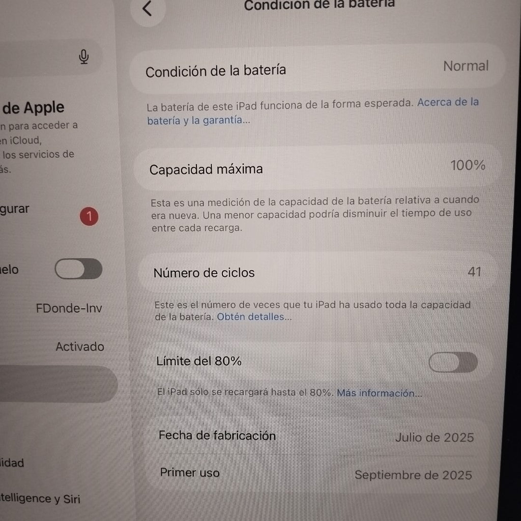 TABLETA APPLE IPAD AIR (M3) 11" A3266 (2025) 128 GB 8 GB RAM (SEMINUEVO)