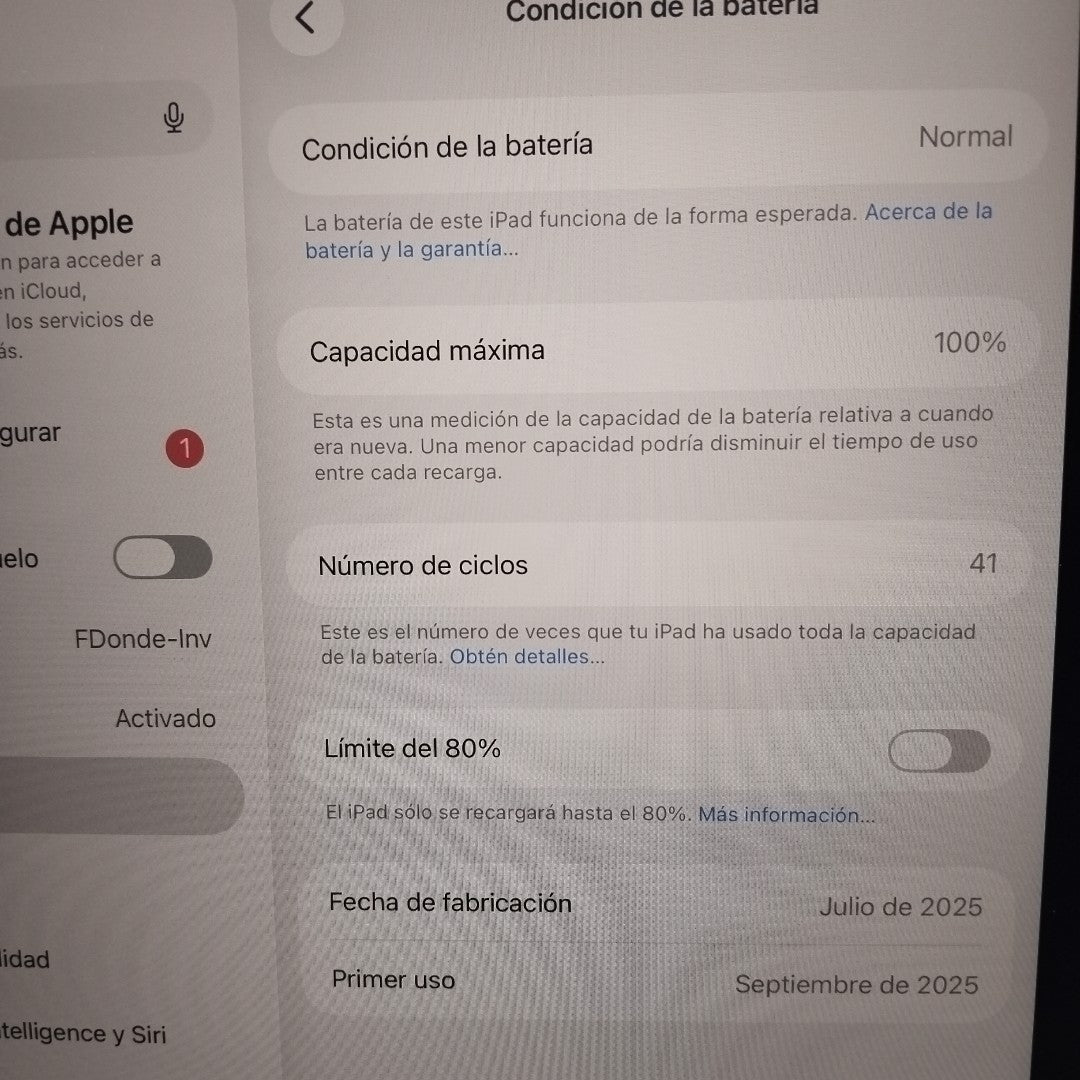 TABLETA APPLE IPAD AIR (M3) 11" A3266 (2025) 128 GB 8 GB RAM (SEMINUEVO)
