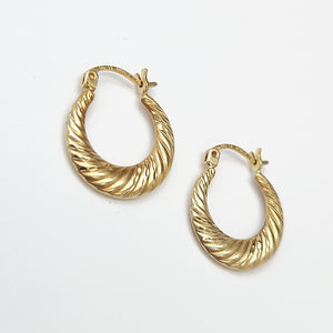 ARRACADAS PAR ORO 14 K 1.5 GRMS (SEMINUEVO)