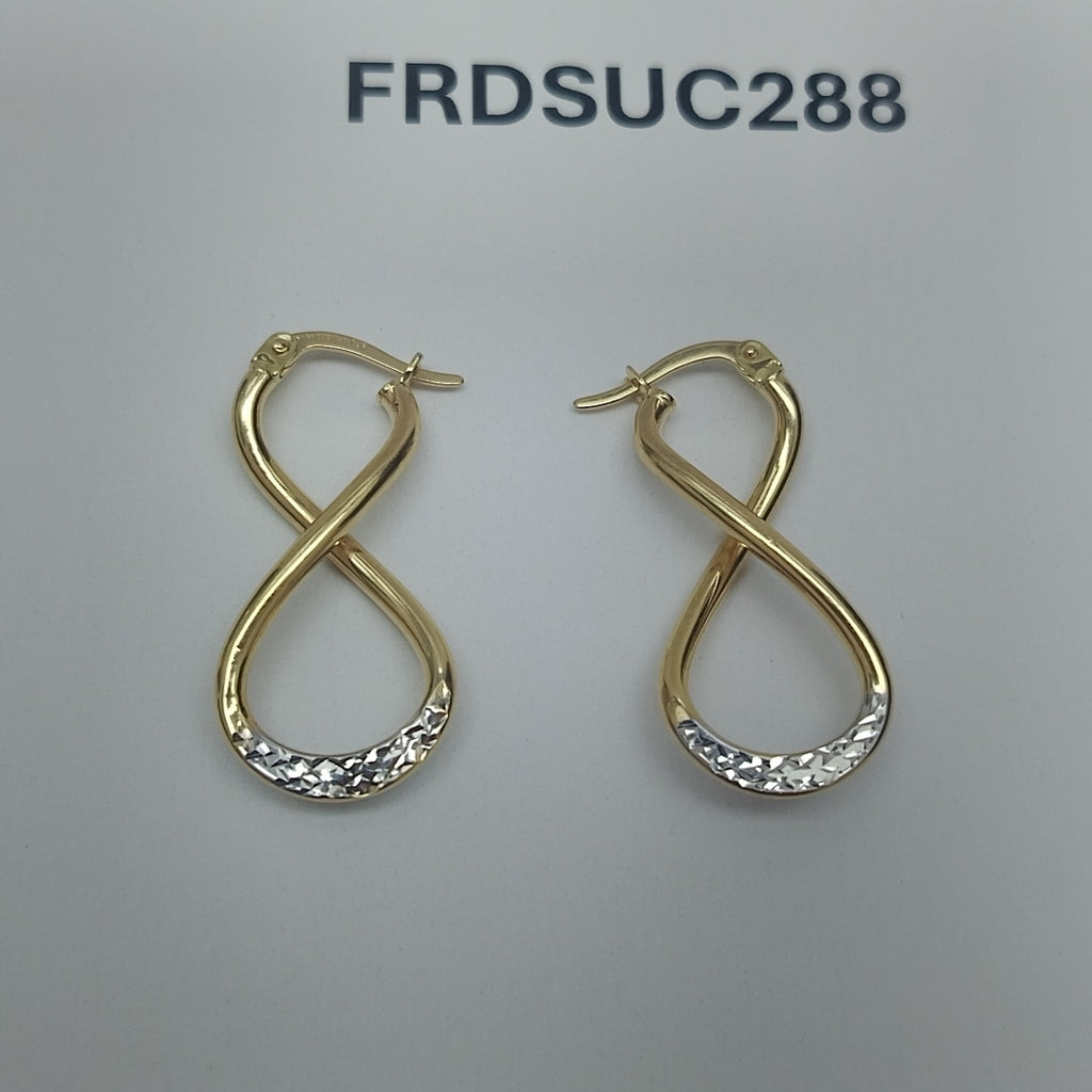 ARRACADAS PAR ORO 14 K 1.6 GRMS (SEMINUEVO)