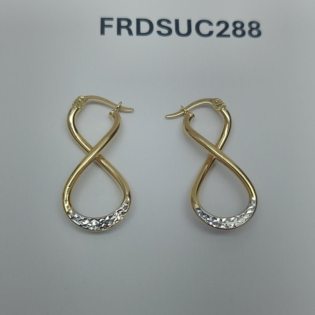 ARRACADAS PAR ORO 14 K 1.6 GRMS (SEMINUEVO)