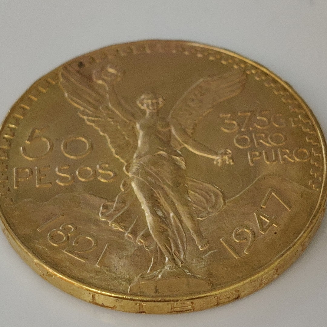 K1 41,60 GRMS 21 K IDENTIFICACIÓN MONEDA NOMINATIVA MONEDAS PESOS 50 PESOS (SEMINUEVO)