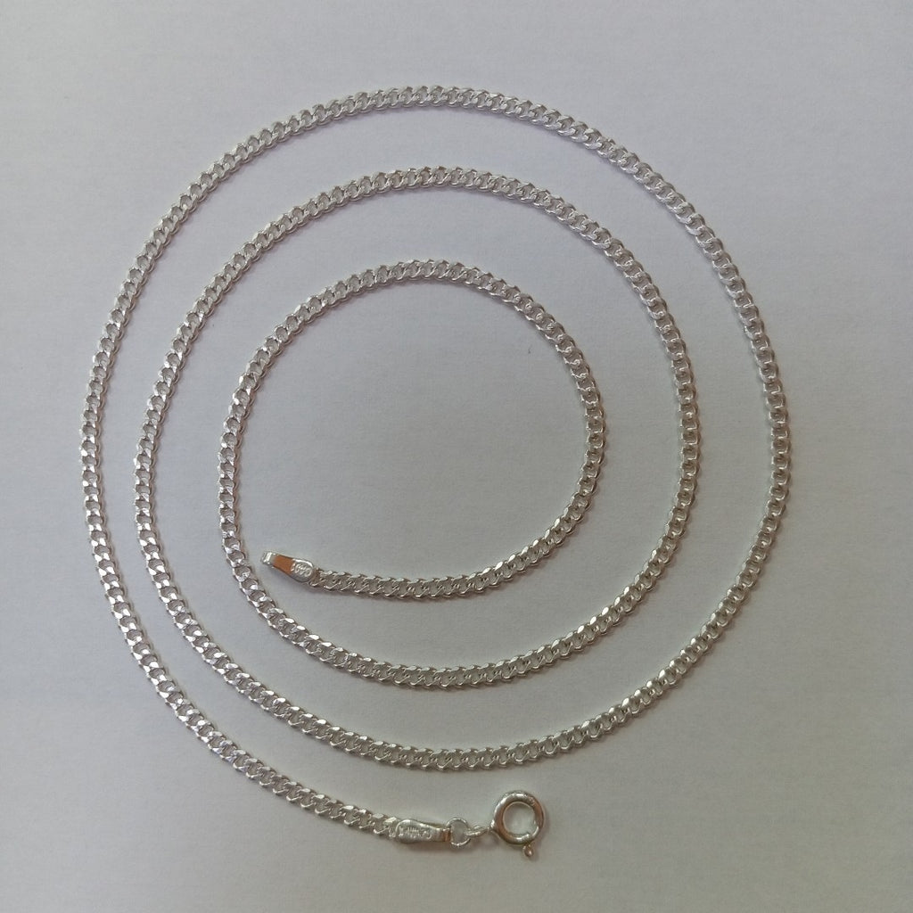 CADENA BARBADA PLATA .925 60 CM 6.63 GR (NUEVO)