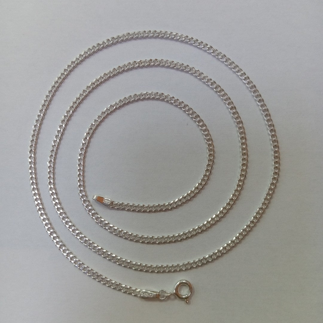 CADENA BARBADA PLATA .925 60 CM 6.63 GR (NUEVO)