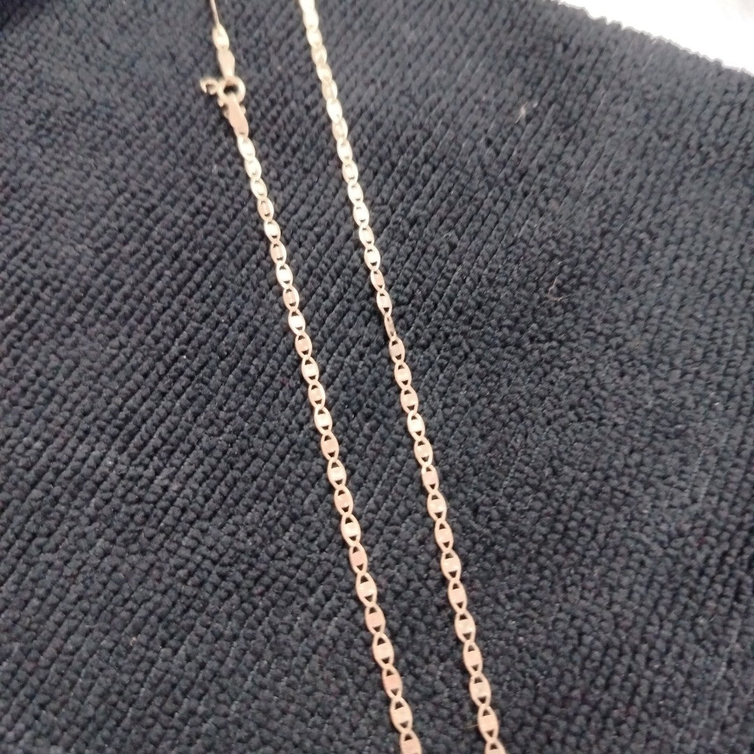 CADENA, MEDALLA RELIGIOSA ORO COMBINADO 10 K 4.2 GRMS (SEMINUEVO)