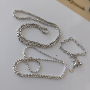 CADENA,PULSERA PLATA 42,10 GRMS (SEMINUEVO)