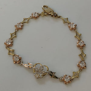 PULSERA ORO,ORO COMBINADO 14 K 6,20 GRMS (SEMINUEVO)