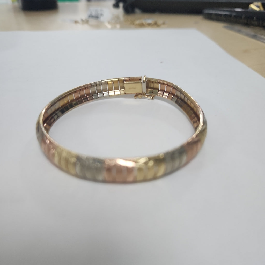 PULSERA ORO COMBINADO 14 K 18,20 GRMS (SEMINUEVO)
