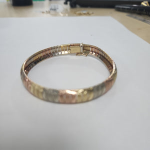 PULSERA ORO COMBINADO 14 K 18,20 GRMS (SEMINUEVO)