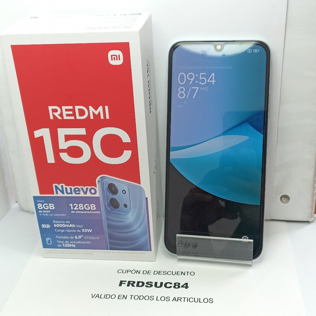 CELULAR XIAOMI REDMI 15C 25078RA3EL (2025) 128 GB 4 GB RAM (SEMINUEVO)
