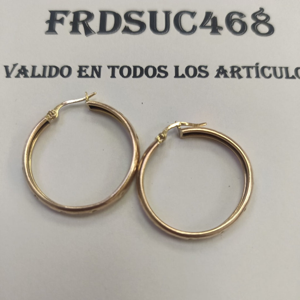 ARETES PAR ORO 10 K 3,20 GRMS (SEMINUEVO)