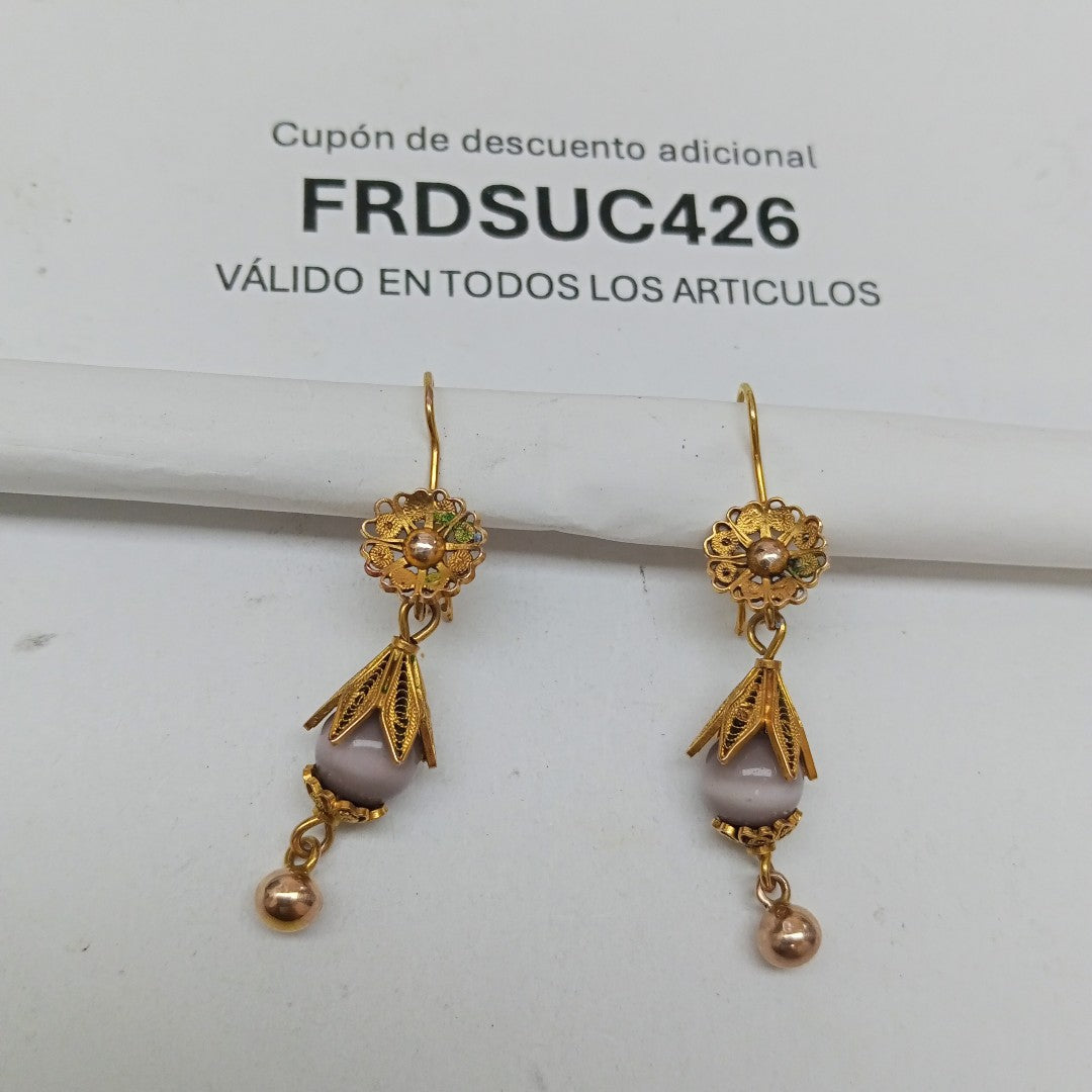 ARETES PAR ORO 8 K 4.2 GRMS (SEMINUEVO)
